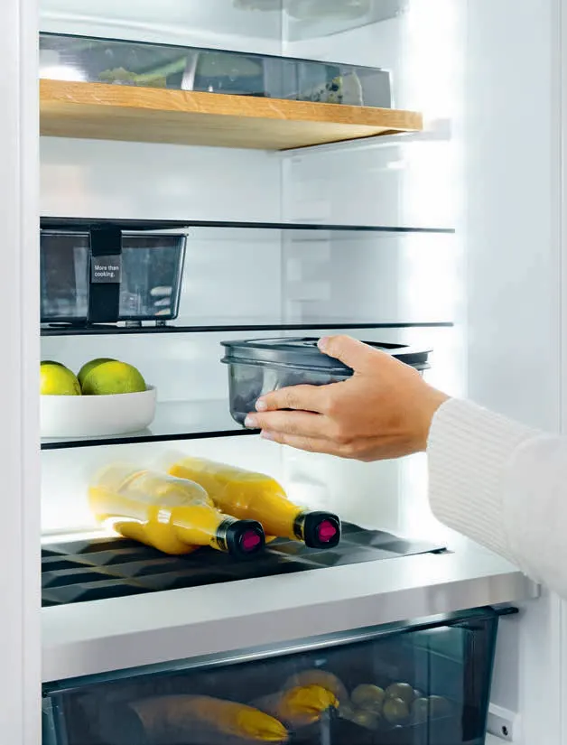 11 BORA Fresh zero fioke – održavaju idealnu temperaturu i vlagu za sveže voće, povrće i meso.